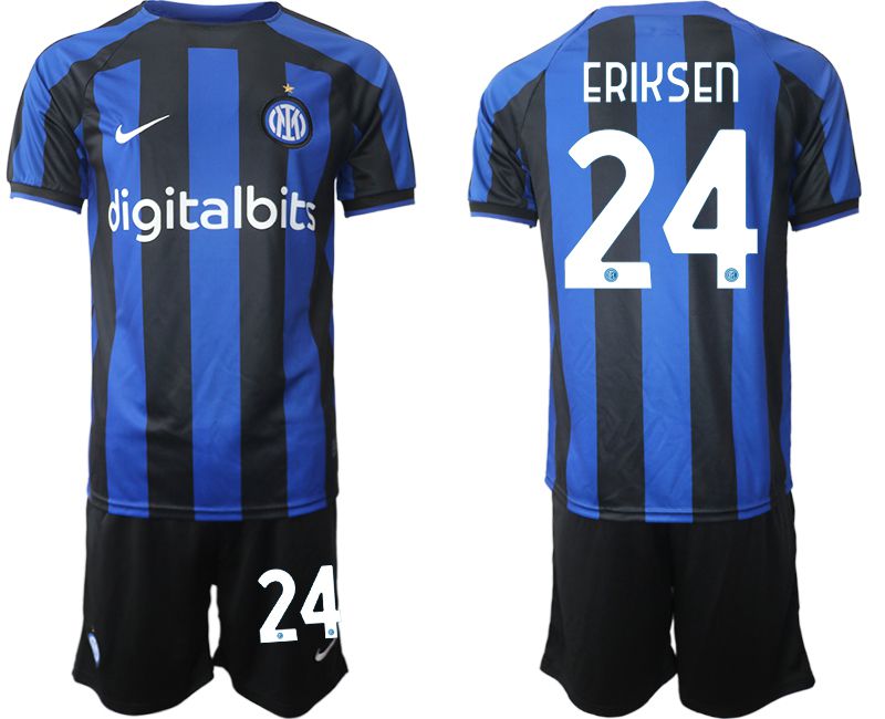 Men 2022-2023 Club Inter Milan home blue #24 Soccer Jersey